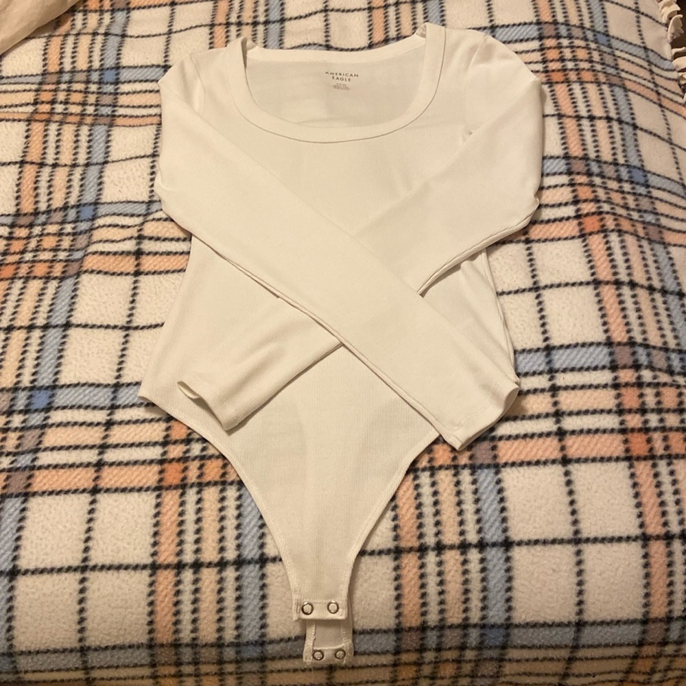 American Eagle Ribbed Scoop Neck Bodysuit